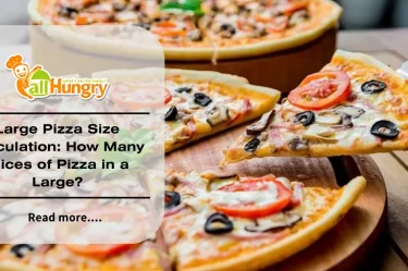 Large Pizza Size: How Many Slices