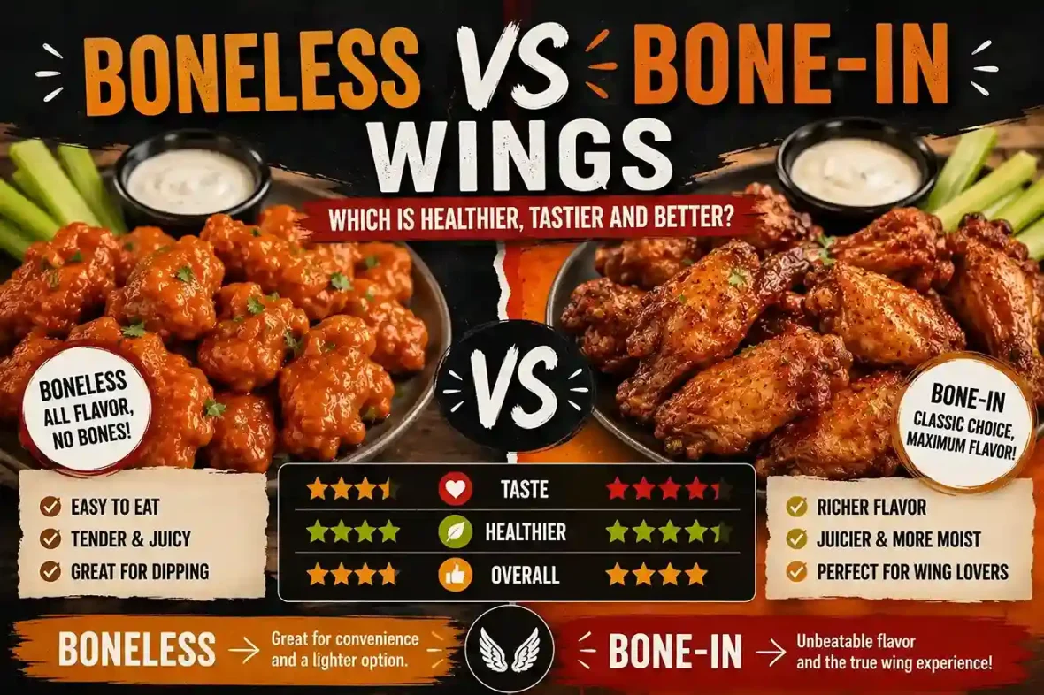 Boneless vs Bone-In Wings: Which Is Healthier, Tastier and Better?